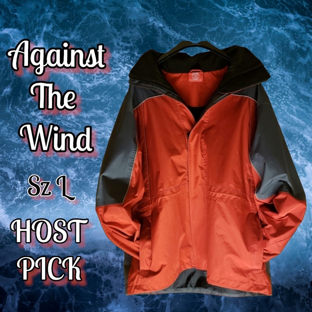 2X HOST PICK 😊 Jacket Sz L NWOT Features Hidden HoodWindbreaker!